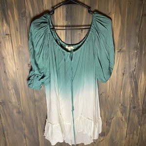 Easel teal blouse New without tags Never Worn